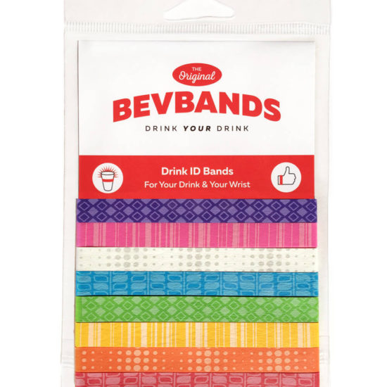 BevBands Drink Markers and Everyday Drink Band ID for Cups