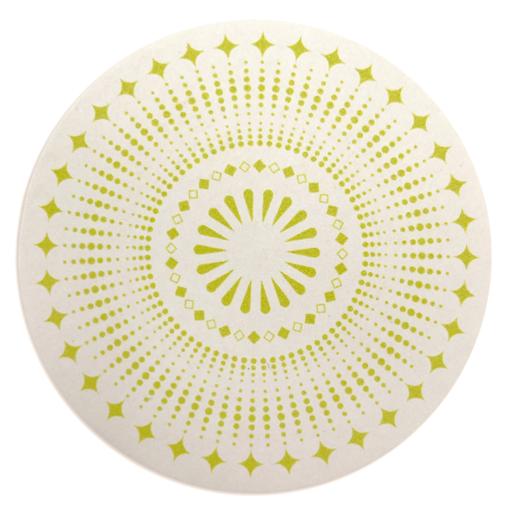 BevBands Set of 16 Absorbent Cardboard Paper Coasters for Drinks in 2 Modern Designs - Image 2
