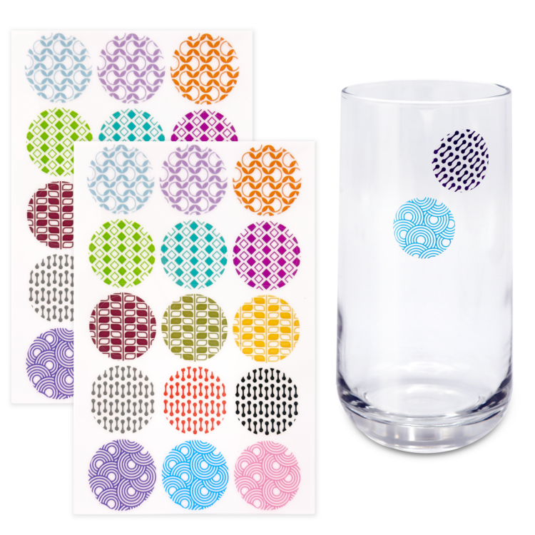 Set of 30 Static Cling Drink Markers - Series 2 - Image 2