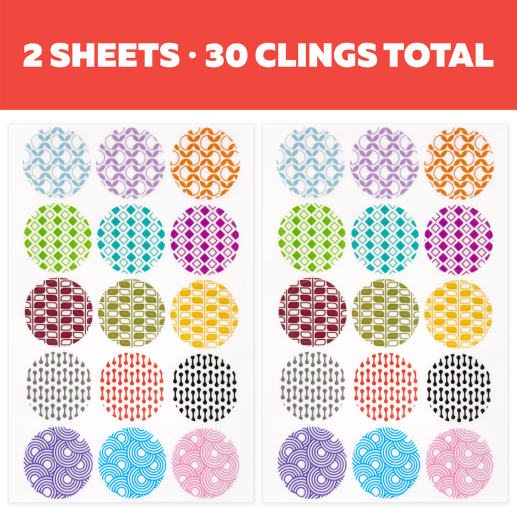 Set of 30 Static Cling Drink Markers - Series 2 - Image 6